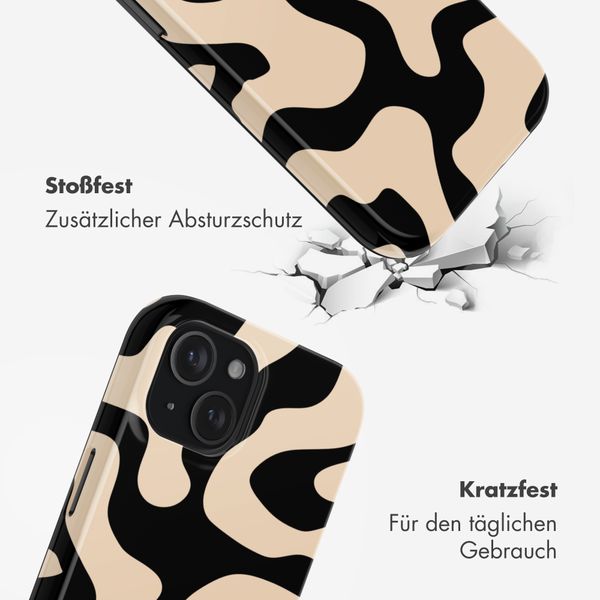 Selencia Vivid Rückabdeckung mit MagSafe Apple iPhone 15 - Art Wave Black