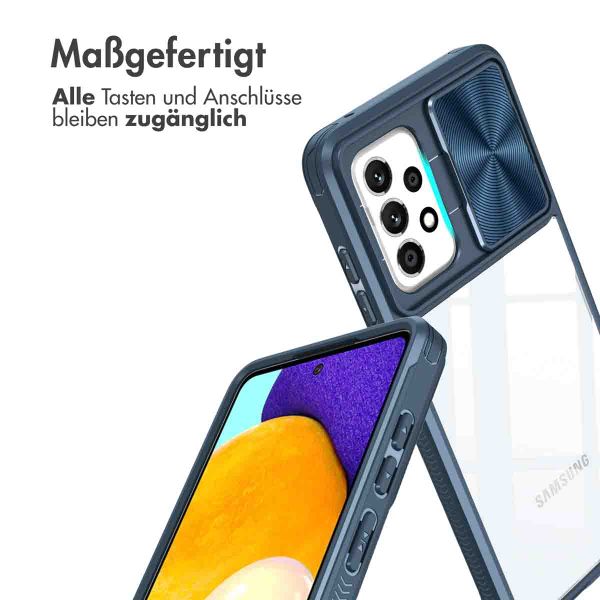 imoshion Back Cover mit Kameraschieber für das Samsung Galaxy A52(s) (5G/4G) - Dunkelblau