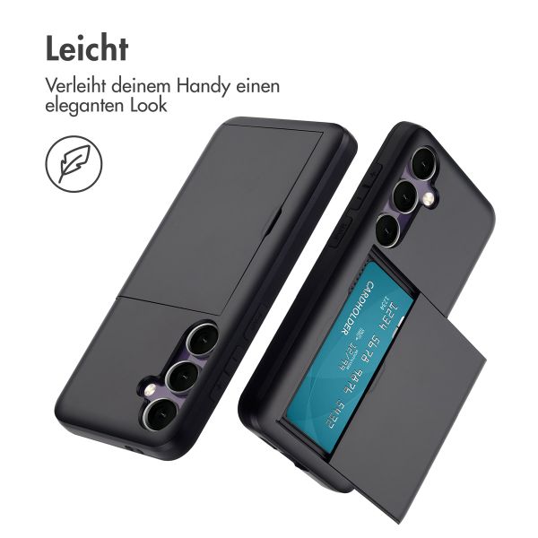 imoshion Backcover mit Kartenfach Samsung Galaxy S24 FE - Schwarz