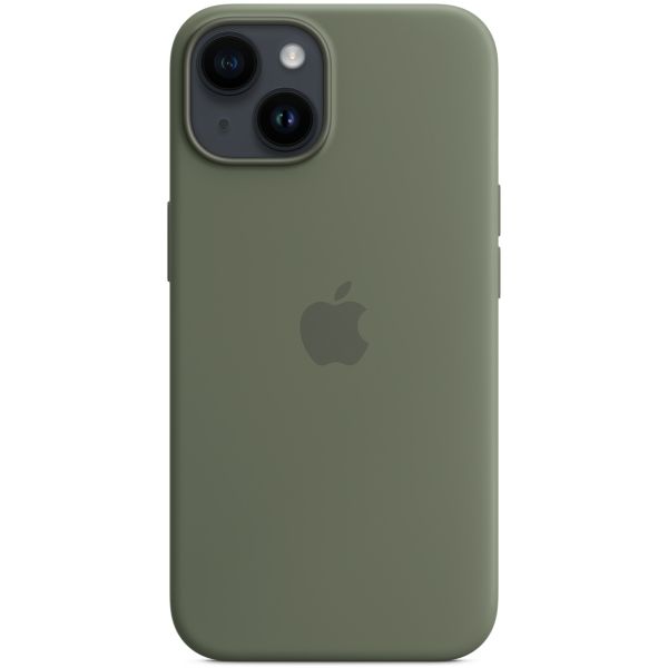 Apple Silikon-Case MagSafe für das Apple iPhone 14 - Olive