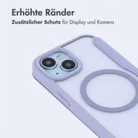 imoshion Transparente Bookcase mit MagSafe Apple iPhone 15 - Lila