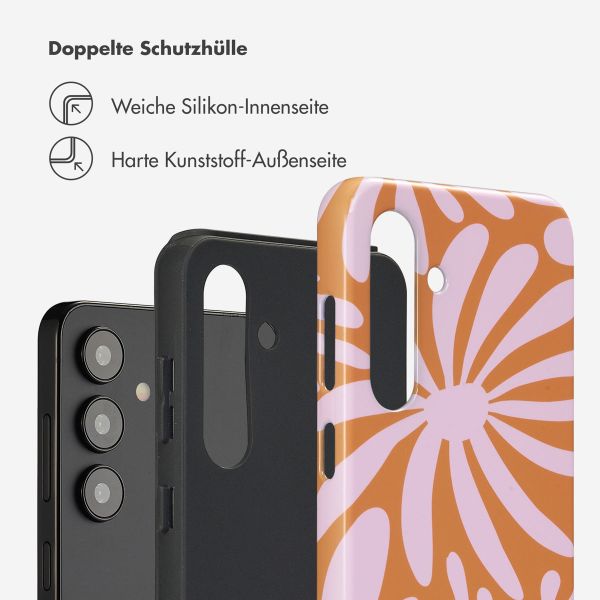 Selencia Vivid Back Cover Samsung Galaxy S24 - Modern Bloom Pink