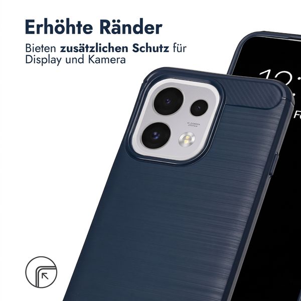 imoshion Brushed Back Cover Oppo Reno 16 F - Dunkelblau