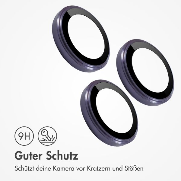 imoshion ﻿2er-Pack Objektivschutz für Kamera für das Apple iPhone 14 Pro / 14 Pro Max - Violett