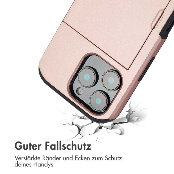 imoshion Backcover mit Kartenfach Apple iPhone 16 Pro - Rosé gold