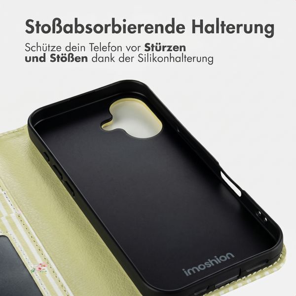 imoshion Design Klapphülle Apple iPhone 16 - Garden Stripes