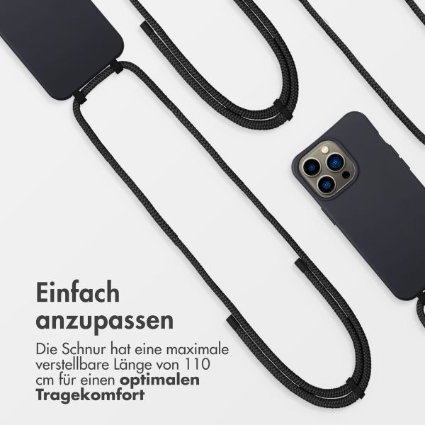 imoshion Color Backcover mit abnehmbarem Handykette und MagSafe Apple iPhone 13 Pro - Schwarz