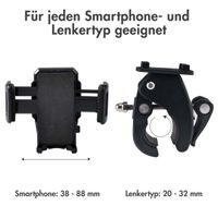 Accezz Handyhalterung Fahrrad iPhone 6s - verstellbar - universell - schwarz