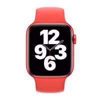 Apple Silikon Solo Loop für das  Apple Watch | 44/45/46/49 mm - Größe 9 - (Product) Red
