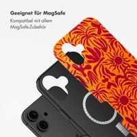 Selencia Vivid Tough Back Cover mit MagSafe für das iPhone 16 - Tropical Vibes Apricot