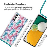 imoshion Design Hülle mit Band Samsung Galaxy A13 (5G) - Jellyfish Watercolor