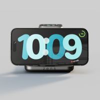 Zens Nightstand Charger Pro 2 next gen - Kabelloses Ladegerät für Telefon / Earbuds / Apple Watch - MagSafe und Qi2 - Schwarz