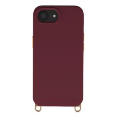 Selencia Rivièra Backcover mit MagSafe mit abnehmbaren Haken Apple iPhone 17e / 16e - Bold Burgundy