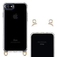 Selencia Backcover mit abnehmbaren Haken Apple iPhone SE (2022 / 2020) / 8 / 7 - Transparent