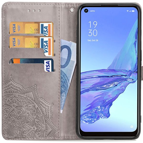 imoshion Mandala Klapphülle Oppo A53 / Oppo A53s - Grau