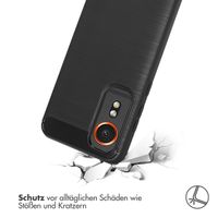 imoshion Brushed Back Cover für das Samsung Galaxy Xcover 7 - Schwarz