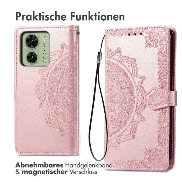 imoshion Mandala Klapphülle Motorola Edge 40 - Rosé gold