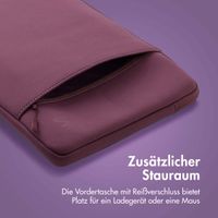 imoshion Laptop Hülle 15-16 Zoll - Laptop Sleeve mit Fach - Royal Plum