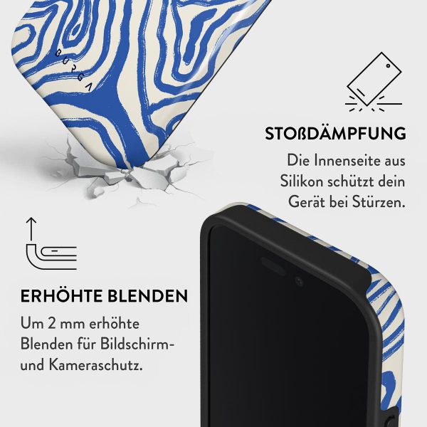 Burga Tough Back Cover für das iPhone 16 - Seven Seas