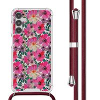 imoshion Design Hülle mit Band Samsung Galaxy A14 (5G/4G) - Flower Water