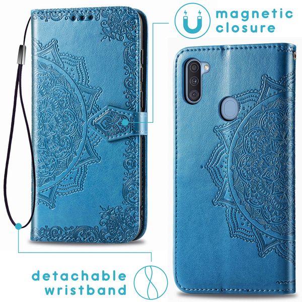 imoshion Mandala Klapphülle Samsung Galaxy M11 / A11 - Türkis