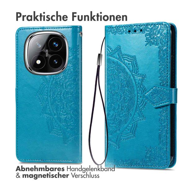 imoshion Mandala Klapphülle Xiaomi Redmi Note 14 Pro (5G) - Türkis