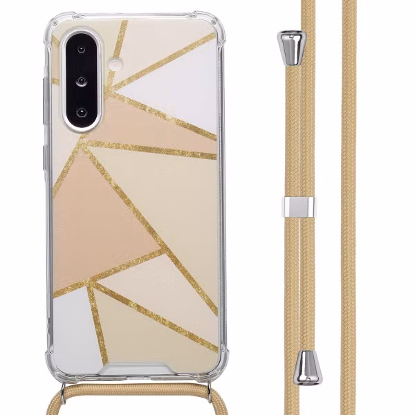 imoshion Design Hülle mit Band Samsung Galaxy A26 - Beige Graphic