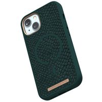 Njorð Collections Salmon Leather MagSafe Case für das iPhone 13 - Dark Green