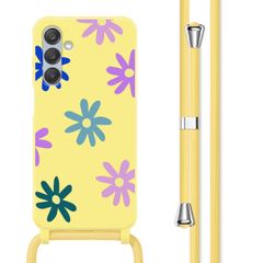 imoshion SilikonHülle design mit Band Samsung Galaxy A25 (5G) - Yellow Flower Distance