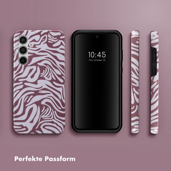 Selencia Vivid Back Cover Samsung Galaxy A55 - Trippy Swirl Dark Rose