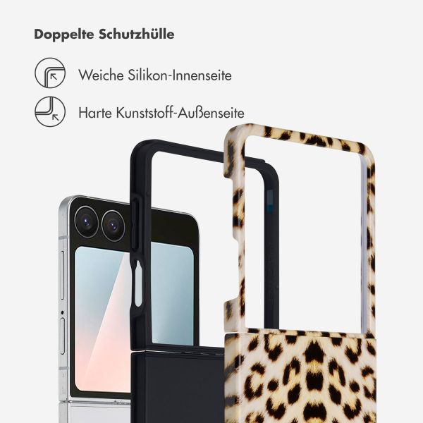 Selencia Vivid Back Cover Samsung Galaxy Z Flip 7 - Wild Leo