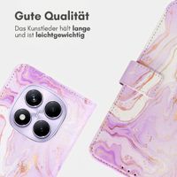 imoshion Design Klapphülle Xiaomi Redmi Note 14 Pro (4G) - Purple Marble