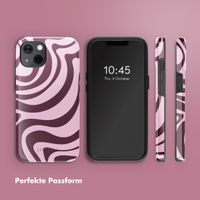 Selencia Vivid Rückabdeckung mit MagSafe Apple iPhone 13 - Wavy Swirl Pink Plum