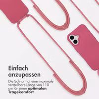 imoshion Color Backcover mit abnehmbarem Handykette und MagSafe Apple iPhone 17 - Raspberry