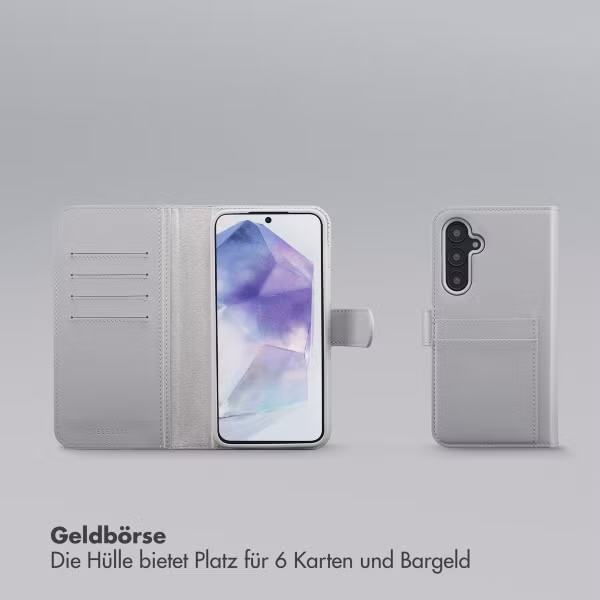 Selencia Olyn Abnehmbare Bookcase mit MagSafe Samsung Galaxy A55 - Grau