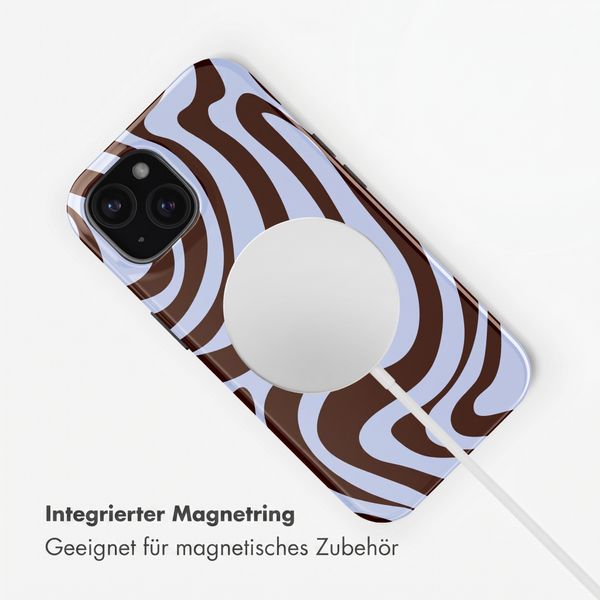 Selencia Vivid Rückabdeckung mit MagSafe Apple iPhone 15 - Dream Swirl Chocolate