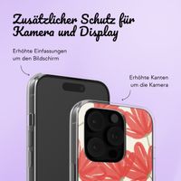 Personalisierte Hülle mit Blumen iPhone 16 Pro Max - Transparent