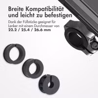 imoshion Handyhalterung für Fahrrad mit powerbank - spritzwassergeschützt – 5000 mAh – Schwarz