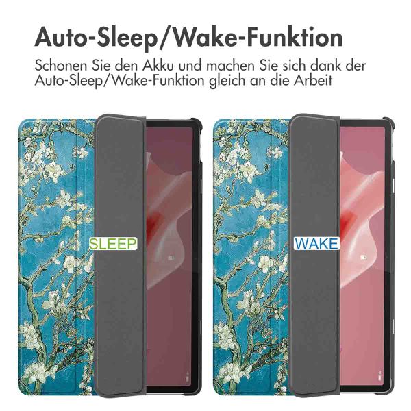 imoshion Design Trifold Klaphülle Lenovo Tab P12 - Green Plant