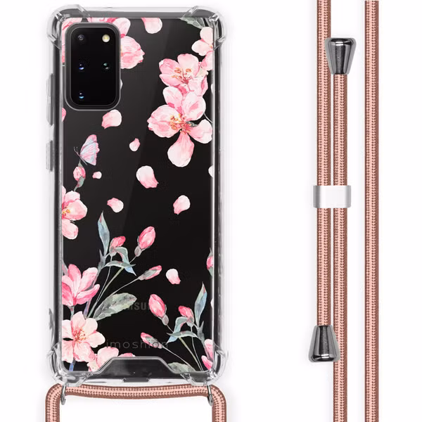 imoshion Design Hülle mit Band für das Samsung Galaxy S20 Plus - Blossom Watercolor