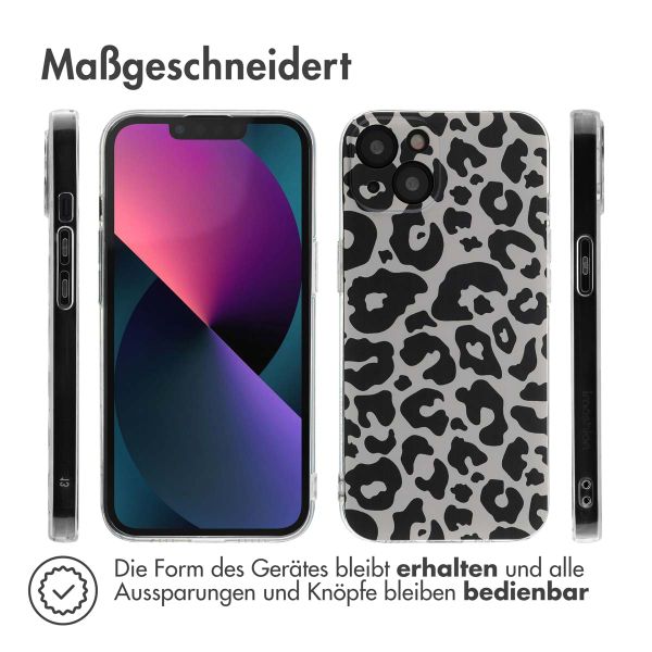 imoshion Design Hülle für das iPhone 13 - Leopard Transparent