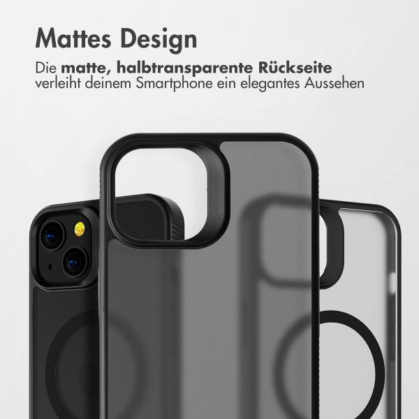Accezz Rugged Frosted Back Cover mit MagSafe Apple iPhone 13 - Schwarz