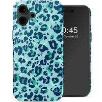 Selencia Vivid Tough Back Cover mit MagSafe für das iPhone 16 - Wild Spots Light Blue