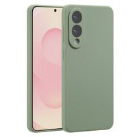 Accezz Liquid Silikoncase mit MagSafe Samsung Galaxy S25 Edge - Cooper Green