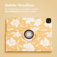 imoshion 360° drehbare Design Klapphülle Apple iPad Pro 12.9 (2018/2020/2021/2022) - Yellow Flowers
