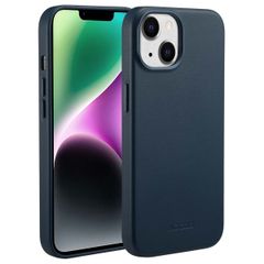 Accezz MagSafe Leather Backcover Apple iPhone 14 - Nightfall Blue