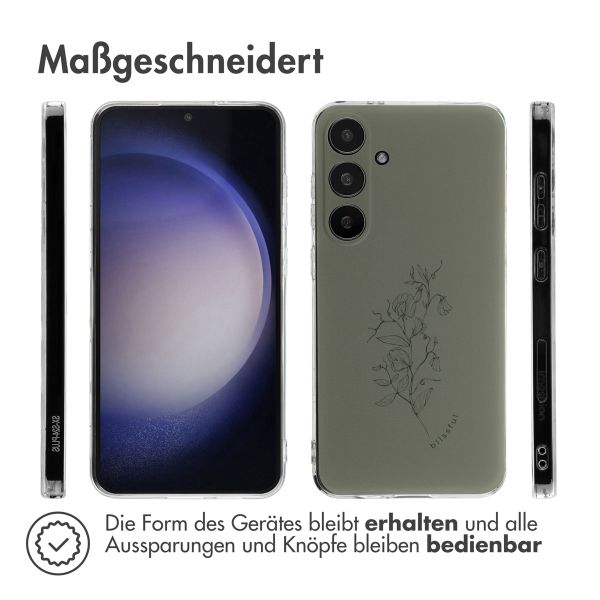 imoshion Design Hülle Samsung Galaxy S24 Plus - Floral Green