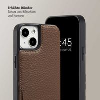 Selencia Nova HandyHülle mit Kordel und Kartenhalter Apple iPhone 14 / 13 - Mocha Brown