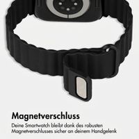 imoshion Magnetisches Kunstlederarmband für Apple Watch | 38/40/41/42 mm - Schwarz