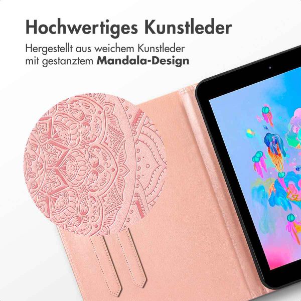 imoshion Mandala Klapphülle Apple iPad 9 (2021) 10.2 Zoll / iPad 8 (2020) 10.2 Zoll / iPad 7 (2019) 10.2 Zoll - Rose Gold